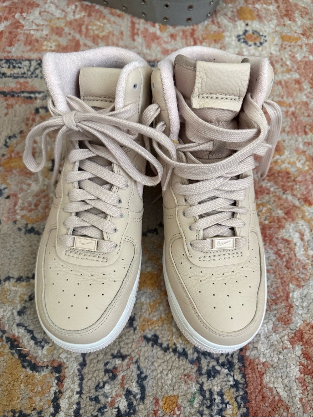 Nike Pink High-Top Sneakers (Light Pink)